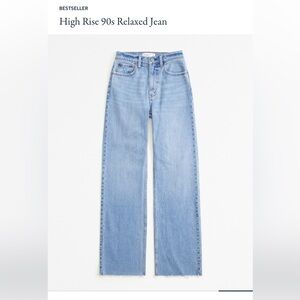 NWT 26L Abercrombie and Fitch high rise 90s relaxed Jean - Tia Booth